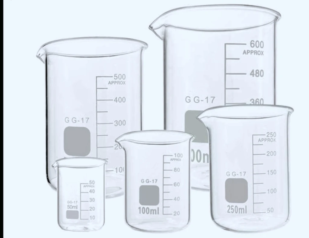 Высококачественная стеклянная посуда по индивидуальному заказу 250 мл 500 1000 Градуированный стакан из боросиликатного стекла