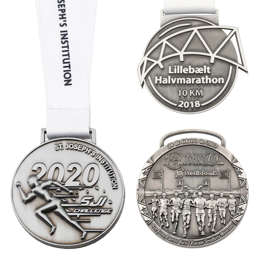 Напечатанная на заказ эпоксидная награда из нержавеющей стали, спортивная гоночная медаль