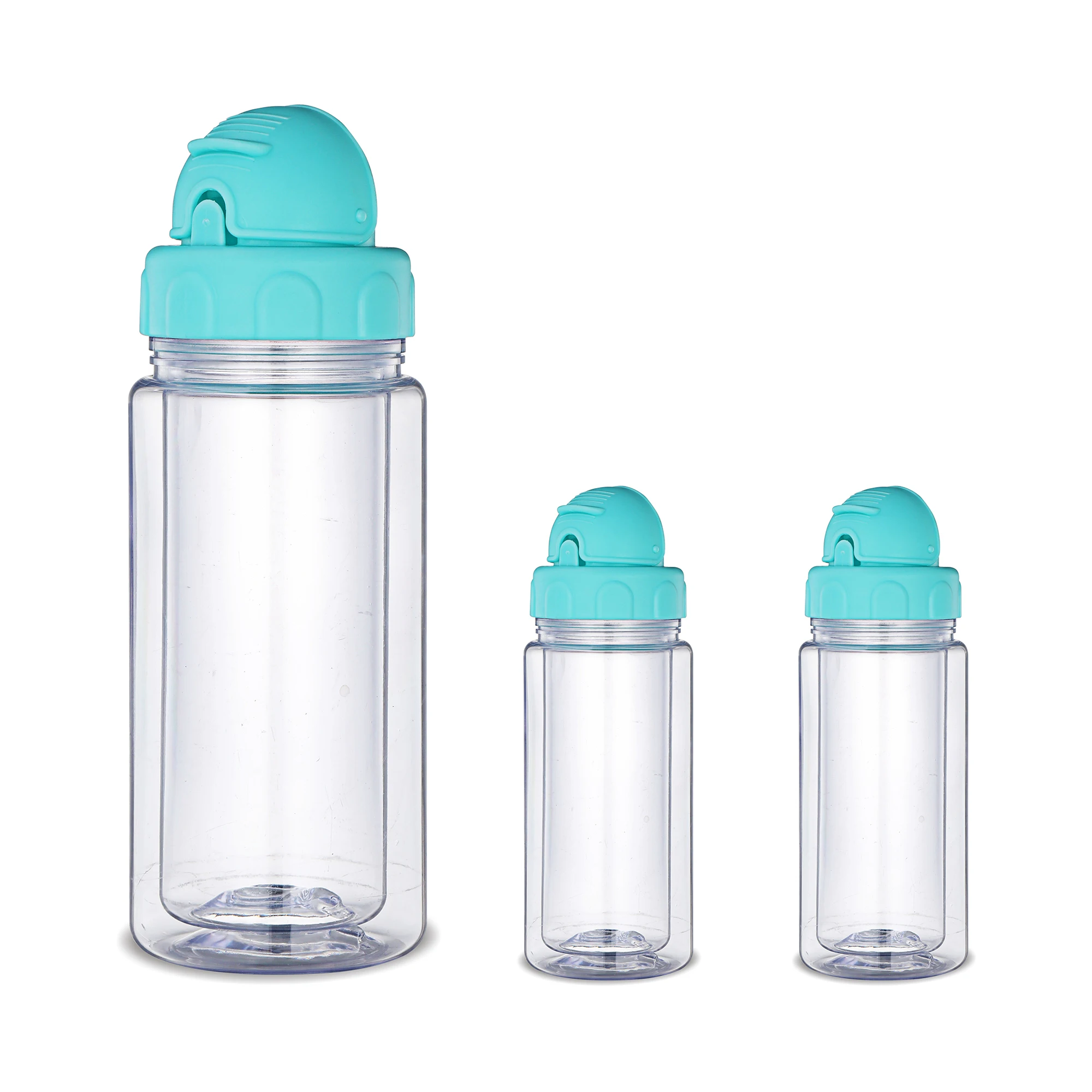 ODM/OEM Food Grade Eco-Friendly Double Wall Insulated 280ml BPA Free Plastic sublimation Kids Water Bottle With Straw