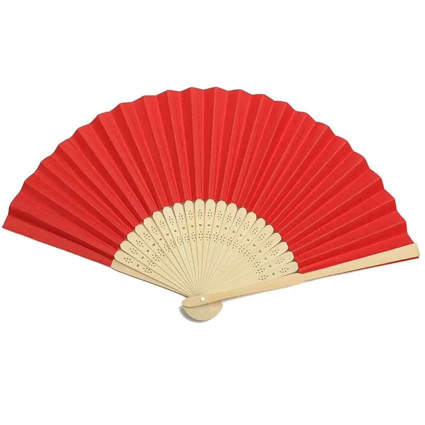 
bamboo folding hand held souvenir fan for favor 