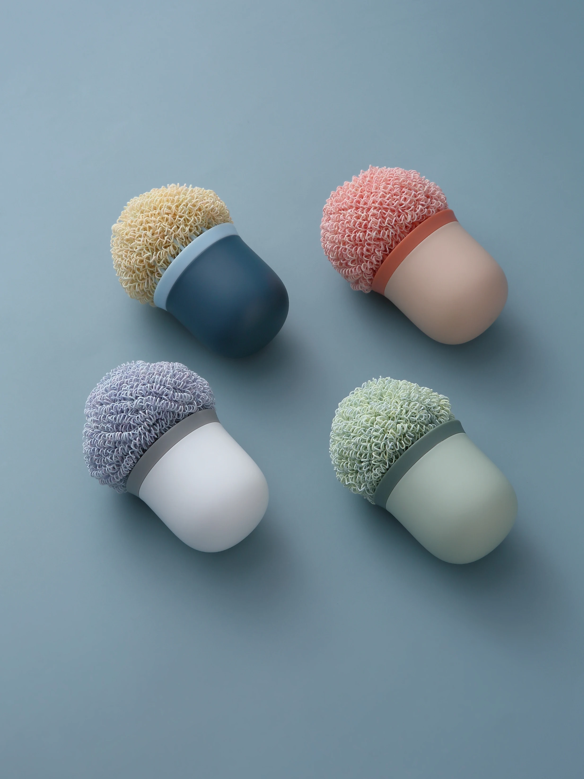 Sanga Wholesale New Multifunction Washing Utensils Scrub Dish Kitchen Cleaning Brush 2-in-1 for Pot Paan