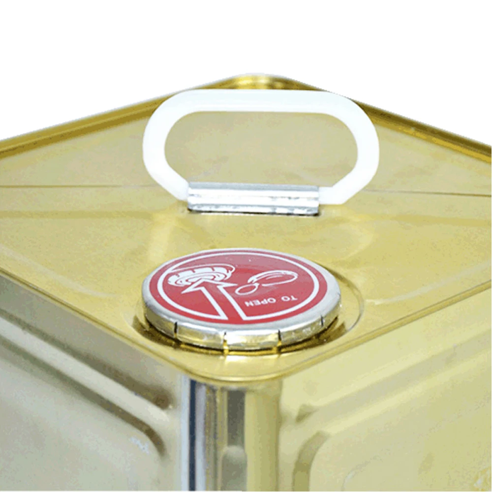 cooking oil tin 20l oil tin metal oil tin can with plastic spout