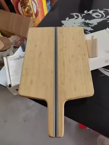 Складная бамбуковая разделочная доска с квадратной ручкой деревянная лазерным логотипом складная кухонная для сыра и продуктов питания