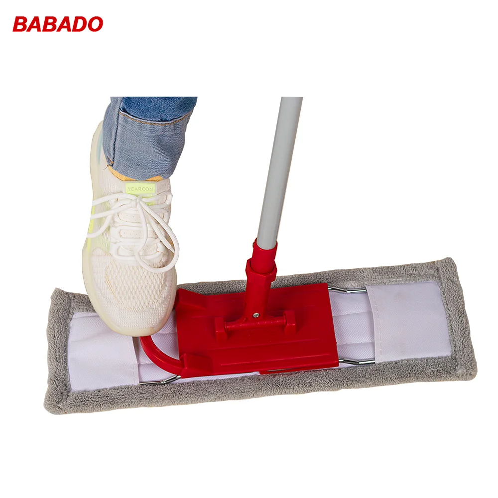 Брендовая Складная плоская Швабра из микрофибры BABADO