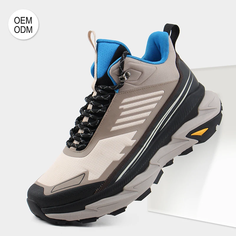 Wholesale Men Waterproof Hiking Shoes High Top Outdoor Trailing Trekking Camping Walking Trainers Sports Shoes Mens Hiking Shoes