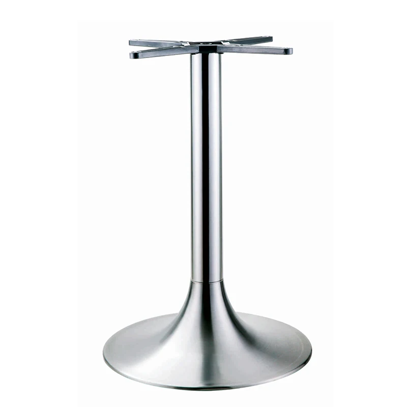 
Tophine Outdoor use furniture part shiny brush finish aluminum table base 
