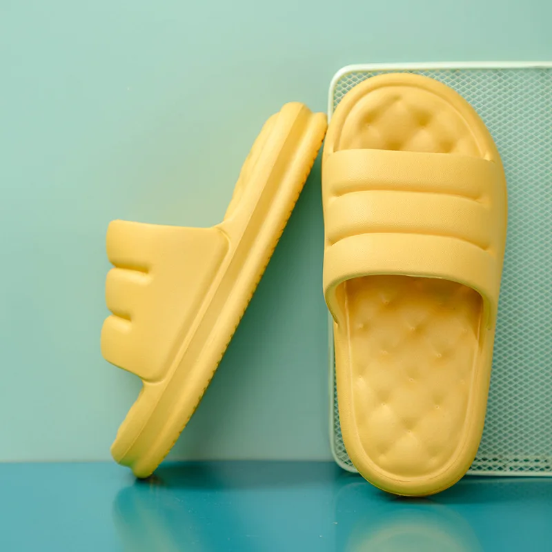 
Eva Sofa Slides Female Thick Soles Soft Indoor Slippers Woman Anti-Slip Sandals Men Summer Platform Woman Bathing Shoes 