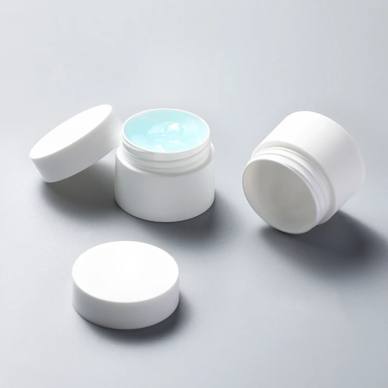 5g 10g 15g 20g 30g 50g Eco Round White Cosmetic Packaging Plastic PP Matte Finish Jar