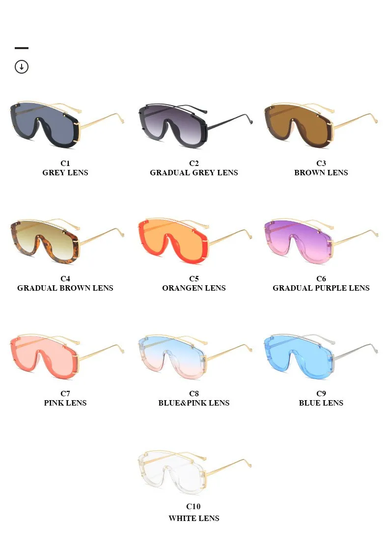 Hot Selling Oversized Rimless Sunglasses One Piece Punk Sun Glasses UV400 Men Luxury Goggles Fashion Eyewear Las Gafas De Sol