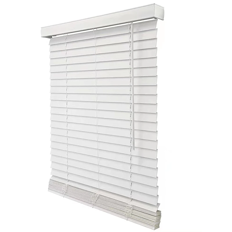 Custom Size Remote Control Wooden Blinds and Faux wood Blinds Electric Venetian Blinds