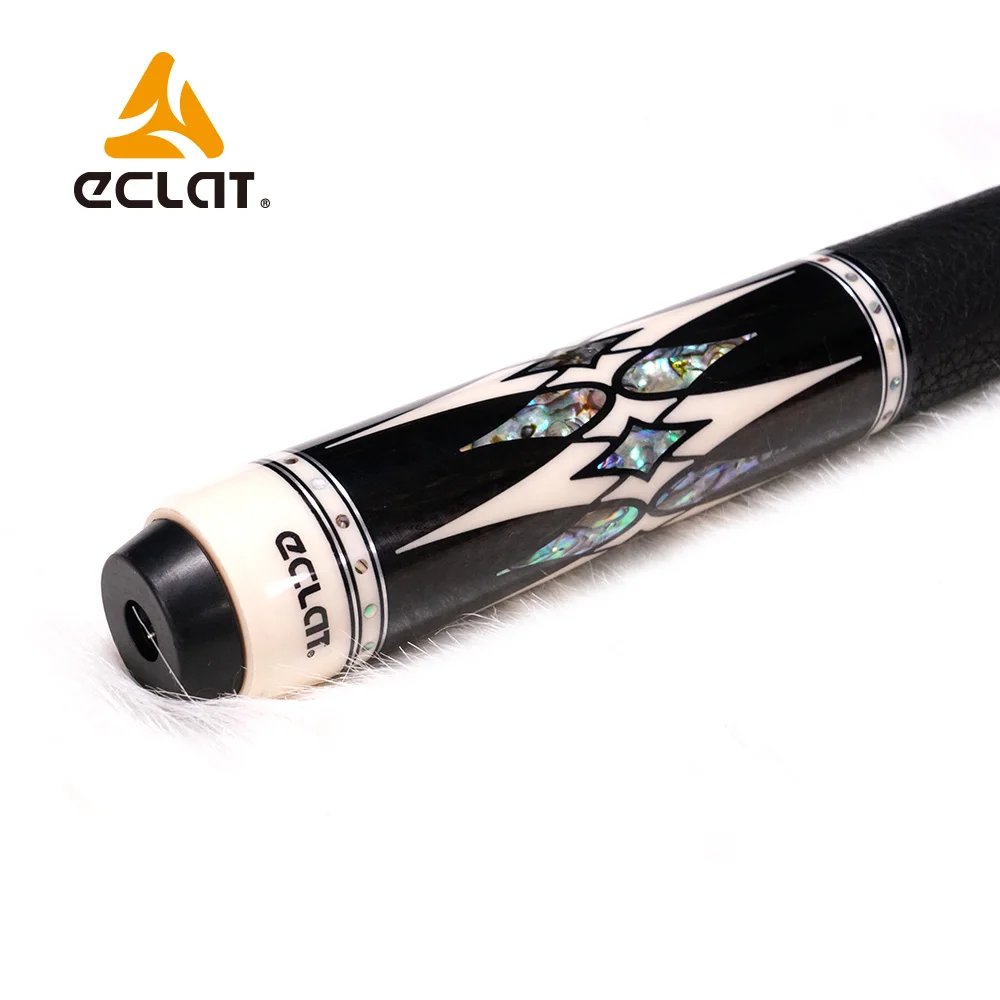Eclat high end pool cue LPZ-S1 with Predator cue level ebony wood seashall inlay  maple cue radial pin joint