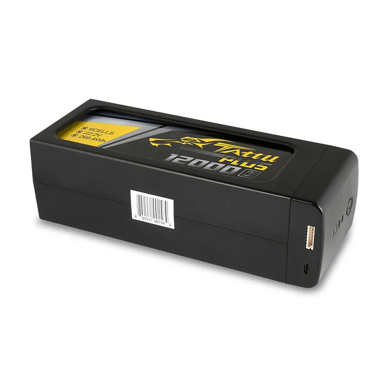 Tattu Plus Intelligent 12000mAh 15C 22.2V 6S1P 6S FPV Lipo Battery TATTU Smart Drone Battery for agricultural uav sprayer