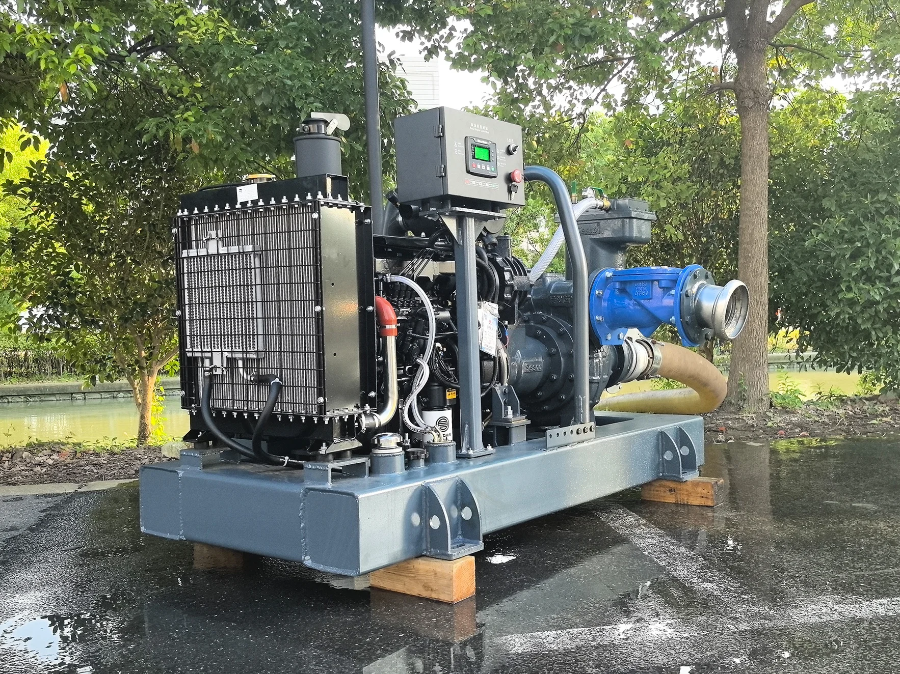 Stable performance diesel engine emergency water pump for municipal engineering