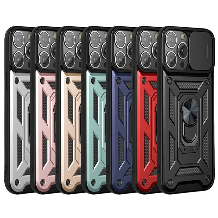 For iPhone 15 pro max Case Shockproof Cases 15 Pro Anti-Fall Drop Protection Built-in Slide Anti-Scratch Camera Lens Cover