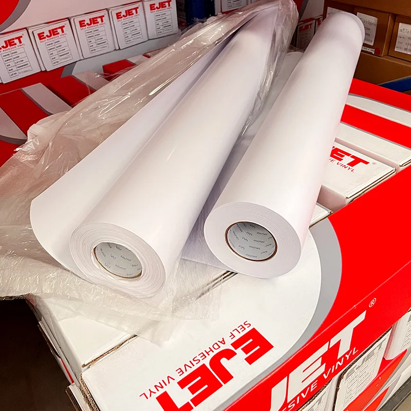 80/100 micron printable self adhesive vinyl  permanent removable  glue advertising display vinyl rolls