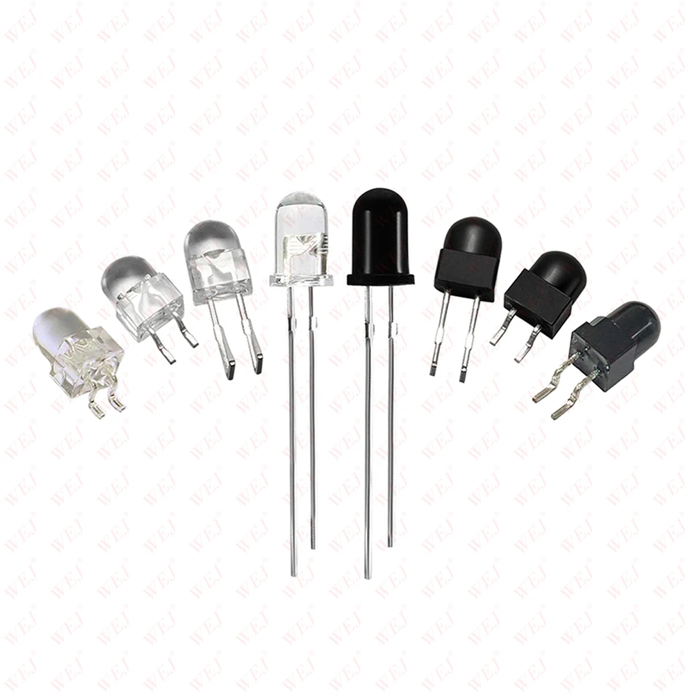 5mm DIP 850nm 940nm IR infrared photodiode led through hole transmitter and Receiver Diode for smoke detector/light curtains/