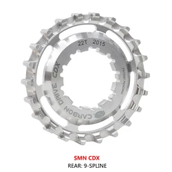 Gates CDX Carbon Fiber Belts Drive Bike Cog SMN Center Track 9-SPLINE Rear Bicycle Sprocket Freewheel
