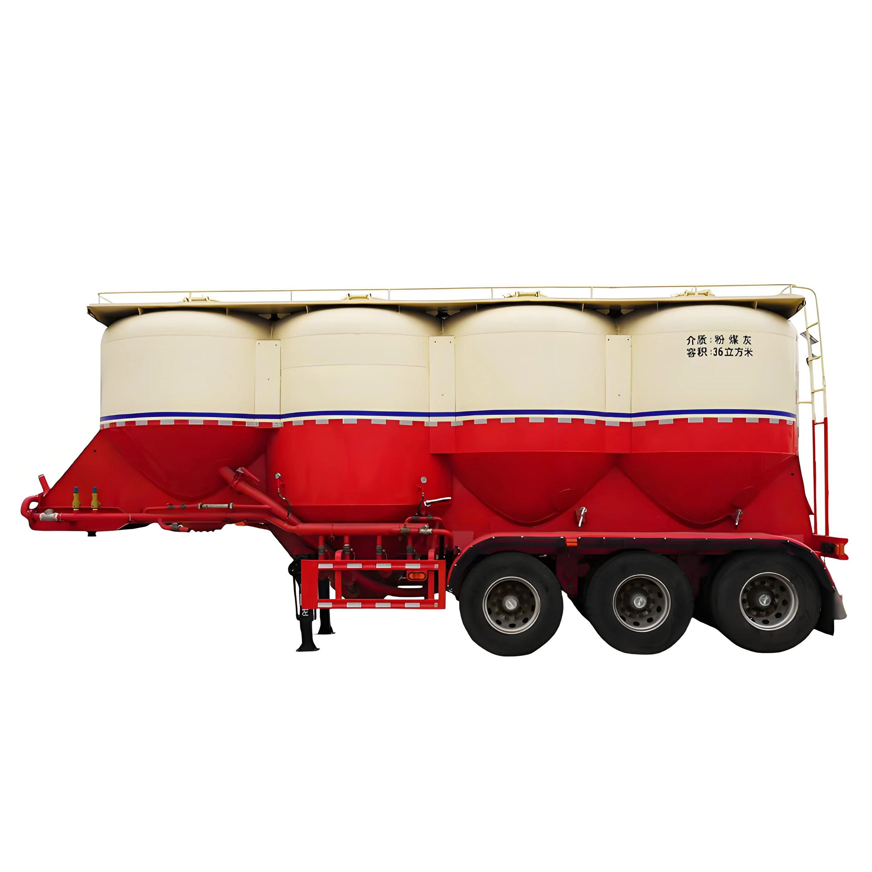 Hot Selling SemiTrailer Powder Transporting Bulk Cement Tanker Semi Trailer for Sale