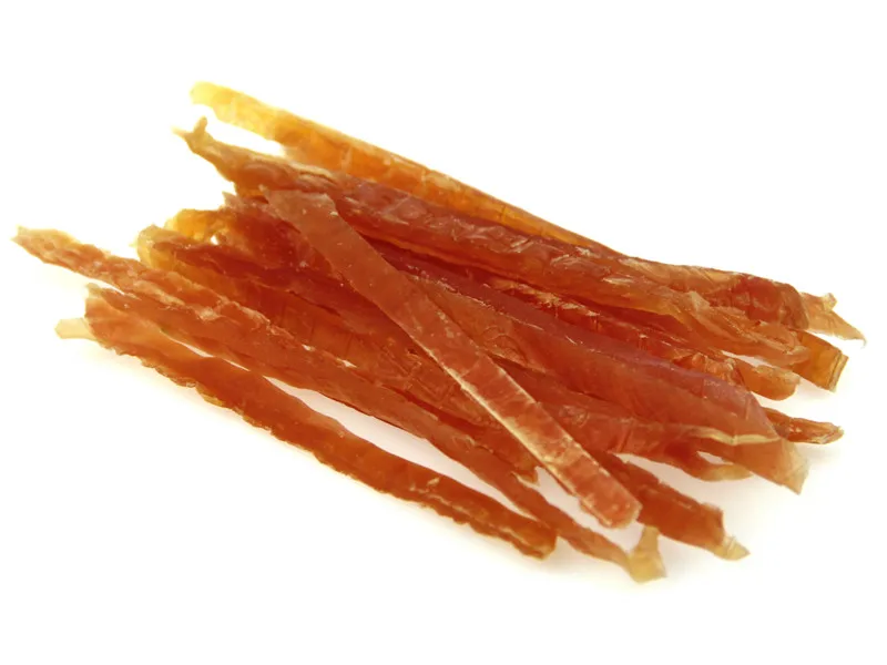 Natural dry Chicken Jerky Twisted Slices dog food
