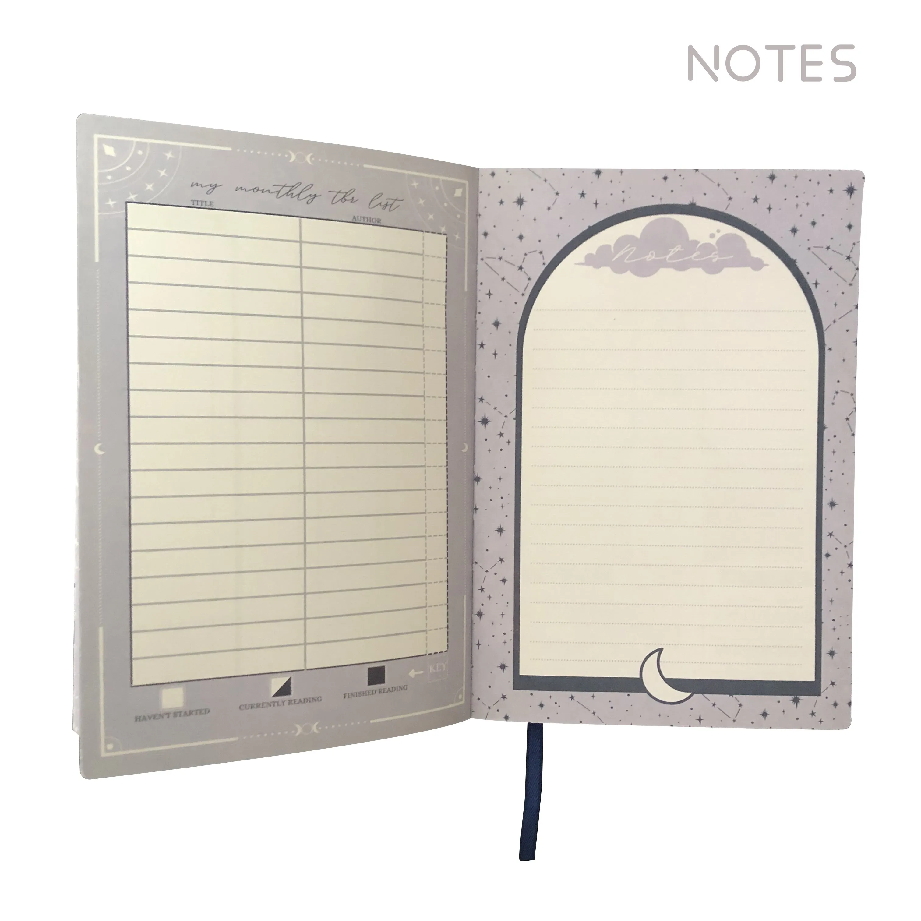 Custom A5 Writing Book Reviews Reading Planner Soft Cover PU Leather Notebook