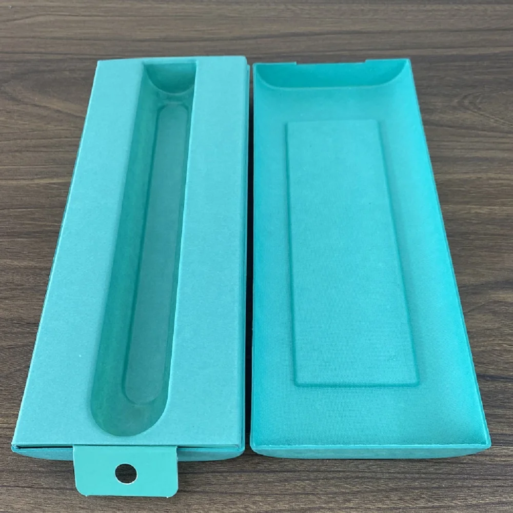 customized logo color Biodegradable Recyclable Paper Recyclable molded pulp inner Watch tray molded pulp inner packaging Grey