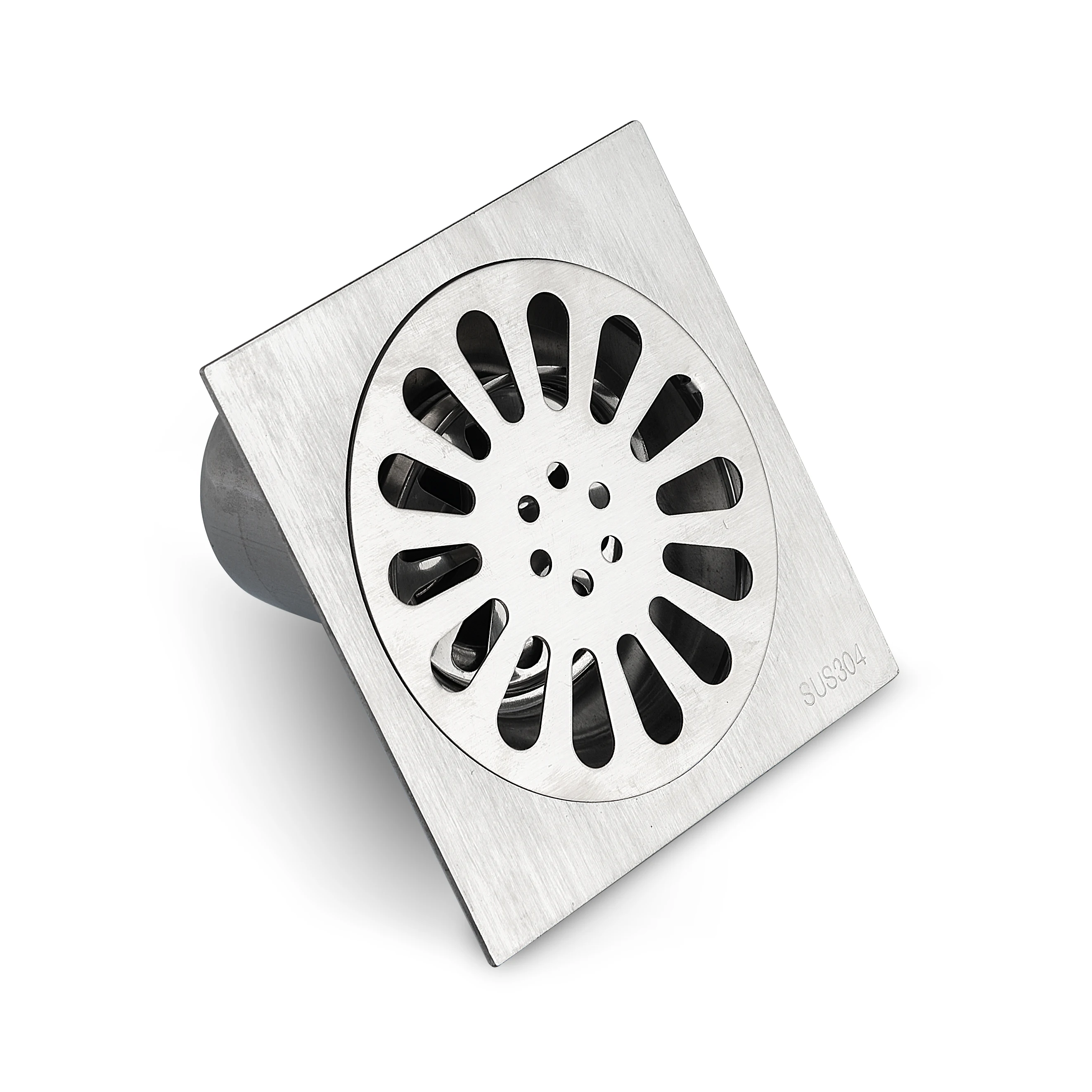 TB-T92 Good Selling Square Tile Insert Floor Drain Cover Stainless Steel Shower Waste Drain