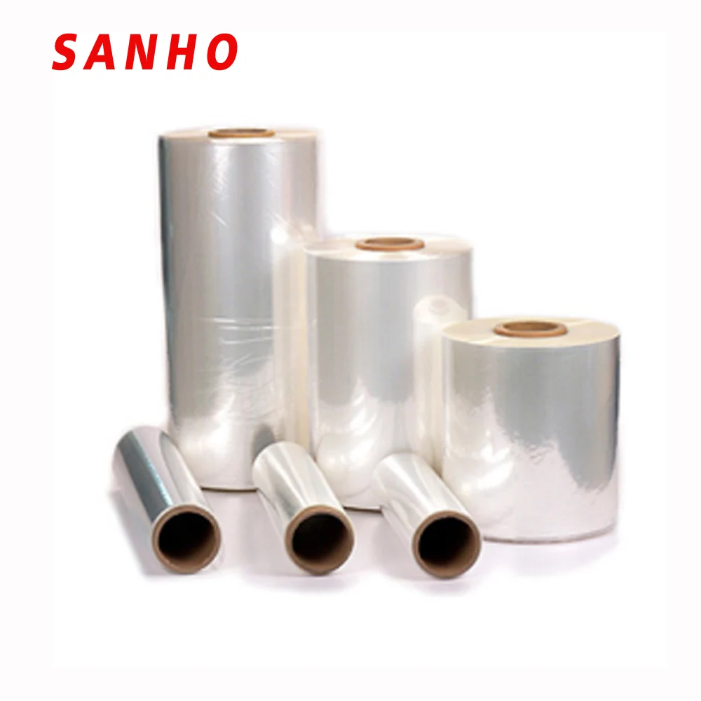 POF/PET/PE/PVC heat shrink film /clear heat shrink plastic film in roll
