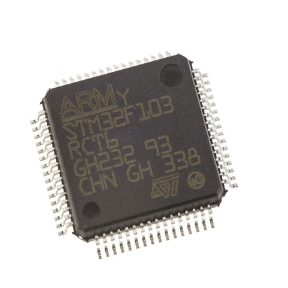 IC MCU STM32F103RCT6 Ic 32BIT 256KB FLASH 64LQFP MCU 32-bit STM32F ARM M3 RISC 256KB Flash Electronics Stocks STM32F103RCT6
