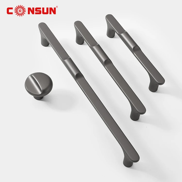 Consun Zinc Alloy Gold Metal Handle Furniture Cabinet Hardware Drawer Door Knobs Pulls Handles