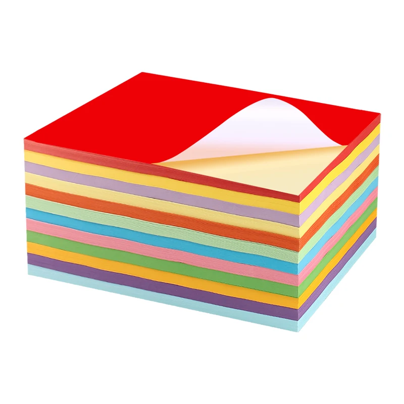 Laserjet A4 A3 80gsm Glossy Self-adhesive Sticker Paper Mixed Color Back Glue Laser Inkjet Label Printing Adhesive Sticker Paper