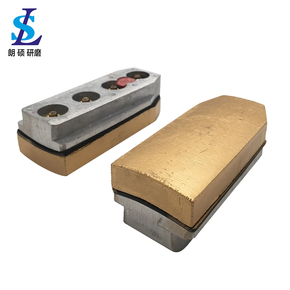 L140mm Diamond Abrasive Fickert Brick Sanding Block Frankfurt Metal Bond For Granite Grinding And Polishing