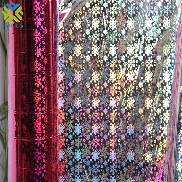 Waterproof Holographic Film Rolls And Transparent Holographic Cold Laminating Film