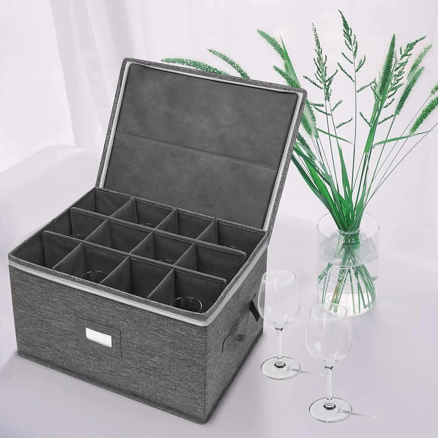 Foldable Goblet Storage Box Glassware Or Crystal Wine Glass Storage Box