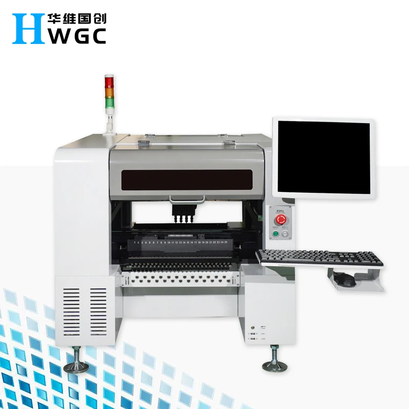 HWGC быстрый выбор и место с HW-T4-44F чипом со скоростью 7000 cph для улучшения качества продукции SMT HW-T4-44F/50F