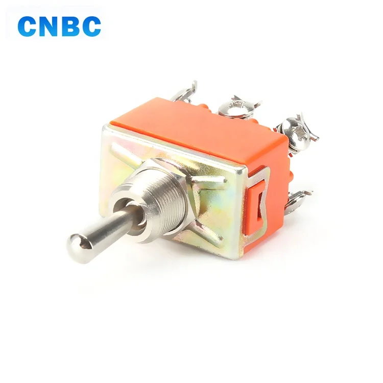 
12mm ON OFF ON 15A 250V toggle switch with 6 screw pins for car 