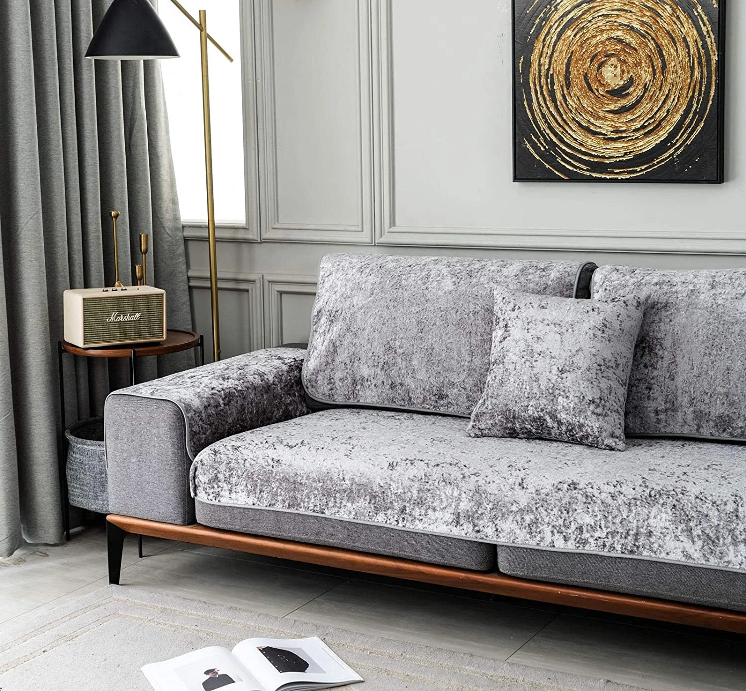 High Quality Sectional Couch Covers L Shape Sofa Slipcover Protector Recliner Cover Armchair