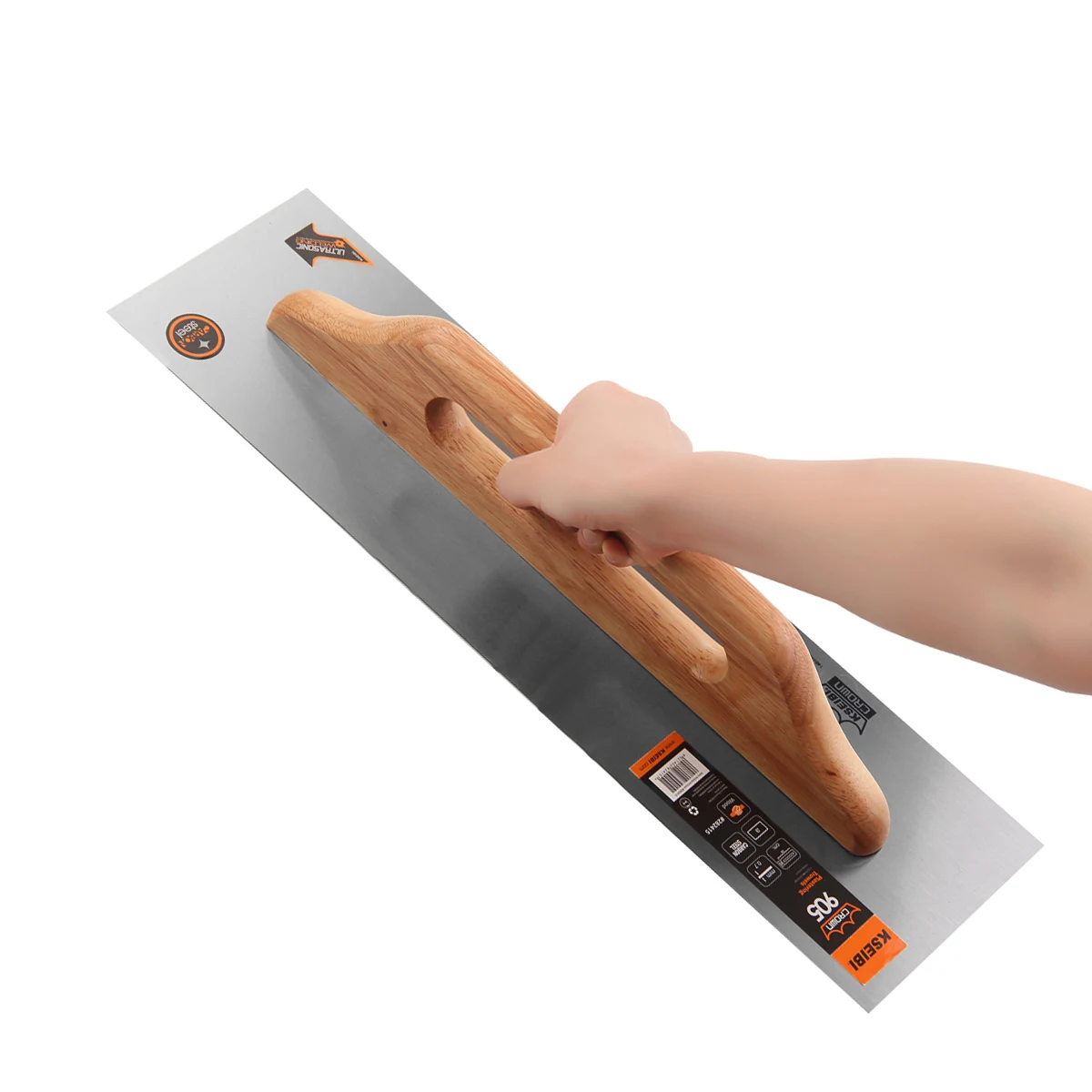 KSEIBI  Two-Handded  Plastering Trowels with Wooden Handle / Paletas de yeso