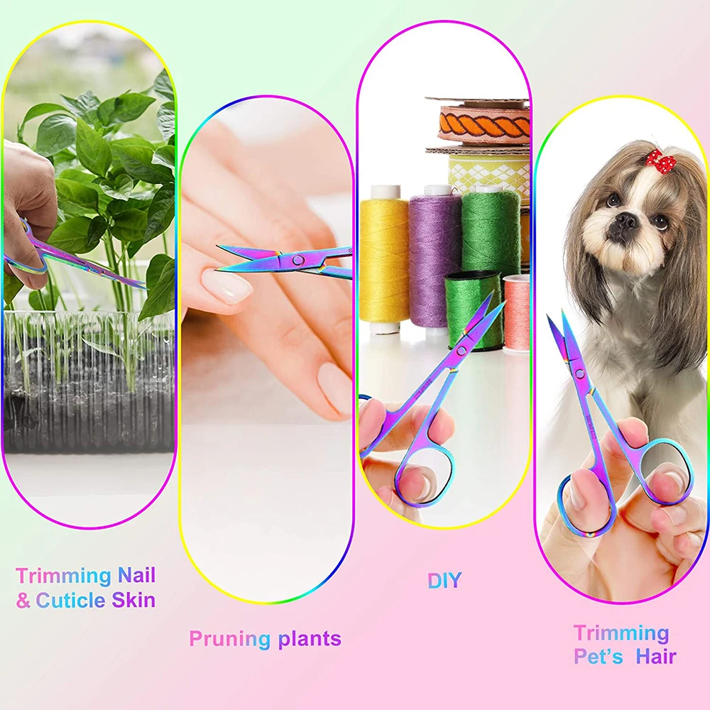 Mini custom scissors mini makeup scissors stainless steel  custom eyelash scissors