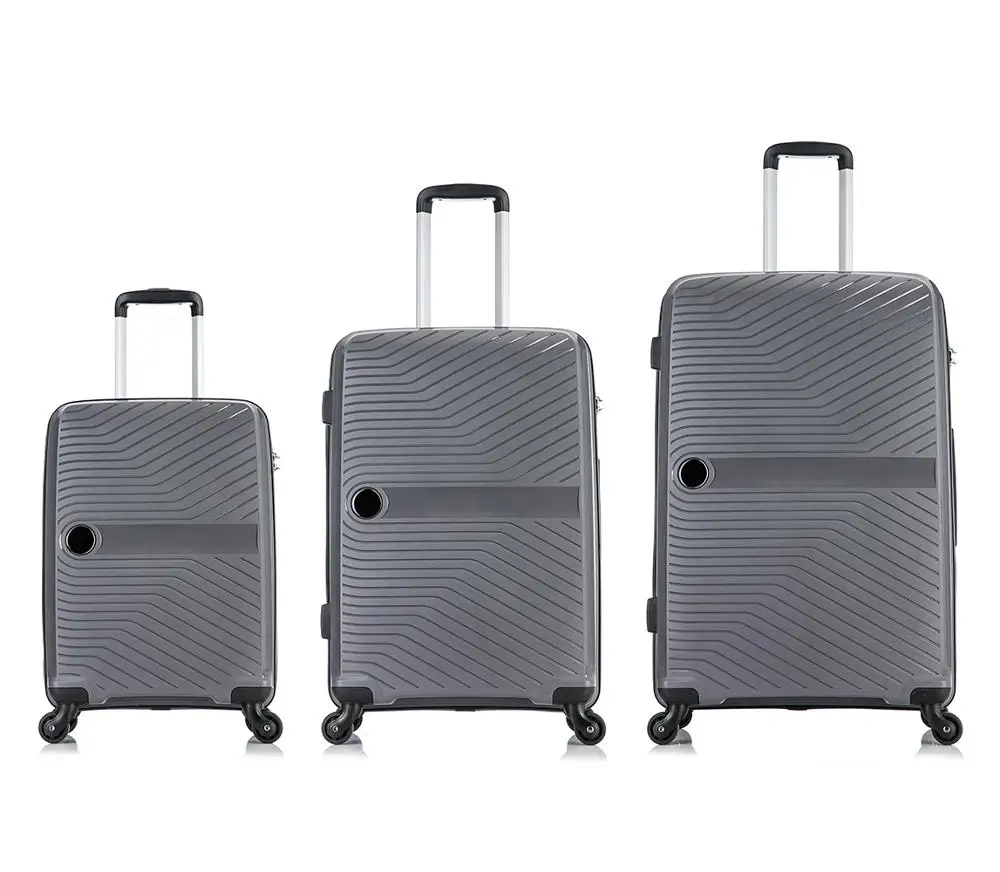 Personalized Design Hard-shell Business Trolley Bag Luggage travel Bag 3 Piece Set Pp Suitcase Luggage sets with 4 Wheels