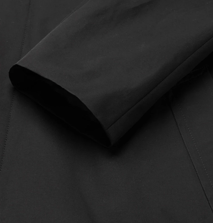 Custom Men Tech Cotton Oversized Trench Coat with Button Fastenings