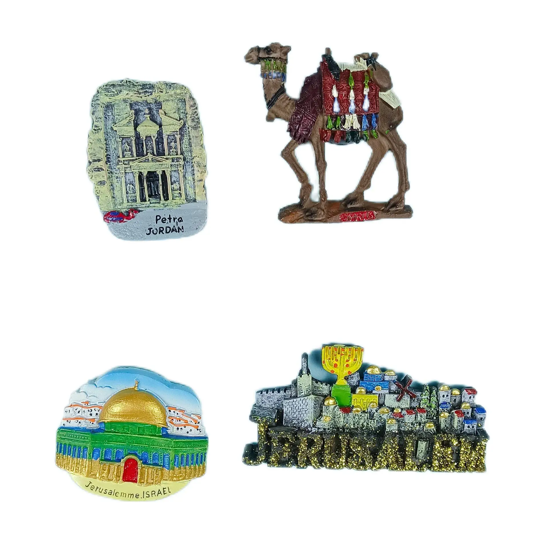 Asia City Jerusalem Refrigerator Magnet Travel Souvenir Resin Magnetic Wholesale Manufacturer Spot Handmade Creative