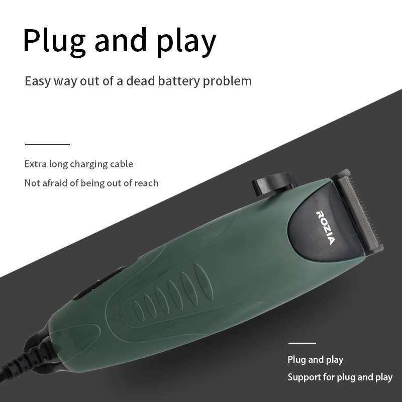Rozia Electric Hair ClipperTrimmer best professional hair cutting machine beard trimmer and hair clipper 12