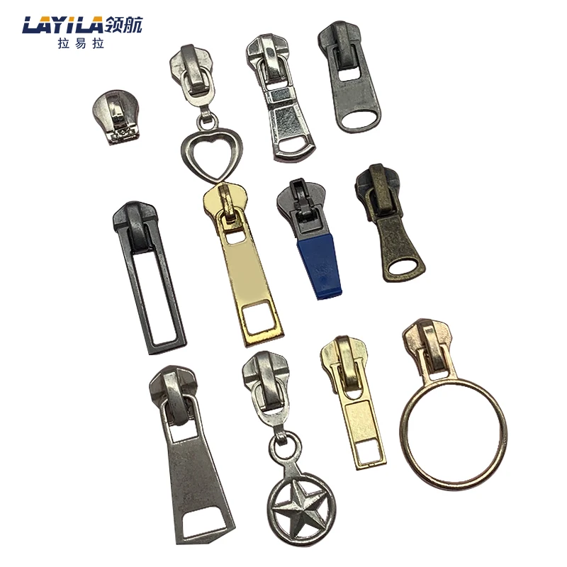Custom Zip Puller, Garment Metal Zipper Puller Slider Brand Logo, Bag Zipper Head Puller Zipper Custom Metal Zipper Pull