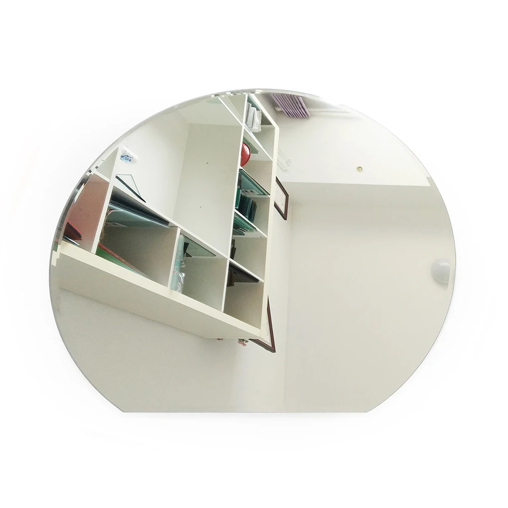 hotel bathroom toilet security beveled edge large size aluminum mirror glass sheet 900mm 800mm