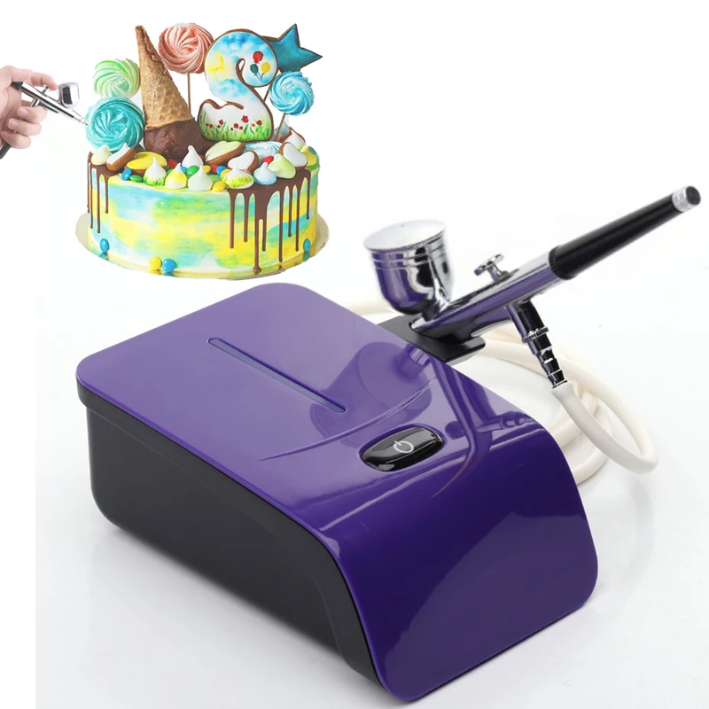Wholesale Cake Spray Airbrush Gun Mini Manual Kitchen Airbrush Kit with Air Compressors for Painting