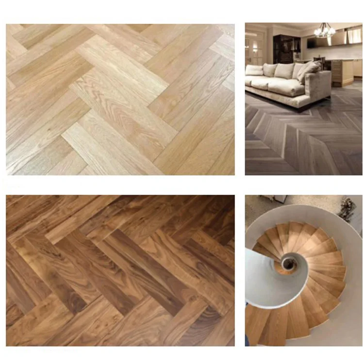 
Wholesale 18X92X600 mm Solid Wood Herringbone Flooring Oak 