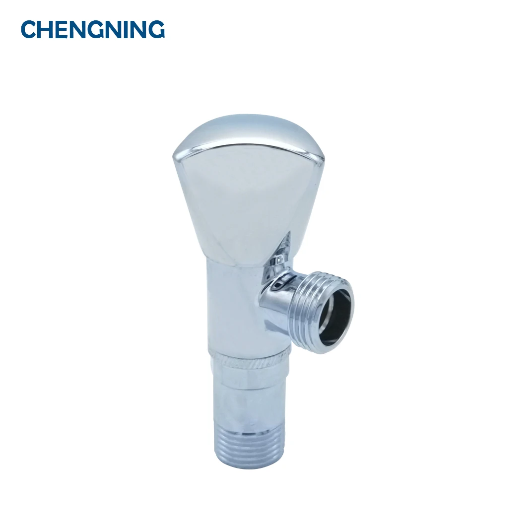 CHENGNING water save slow open 90 degree Triangular handwheel brass angle valve popular in middle esat