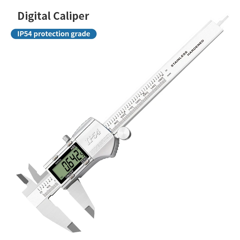 Wholesale High Precision IP54 Stainless Steel Measuring Tools Thickness Gauge Waterproof Electronic Digital Vernier Caliper