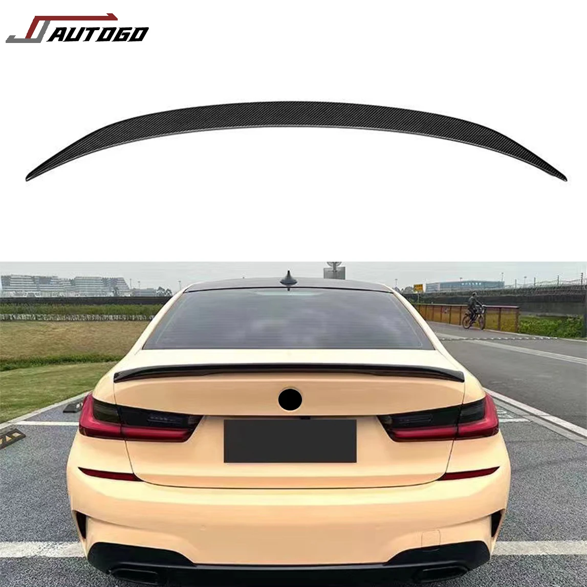 Auto Accessories Turning Try Carbon Fiber CS style Rear Spoiler Trim for BMW G20 G22 G80 G82 M3 M4 2021 2022 2023 2024