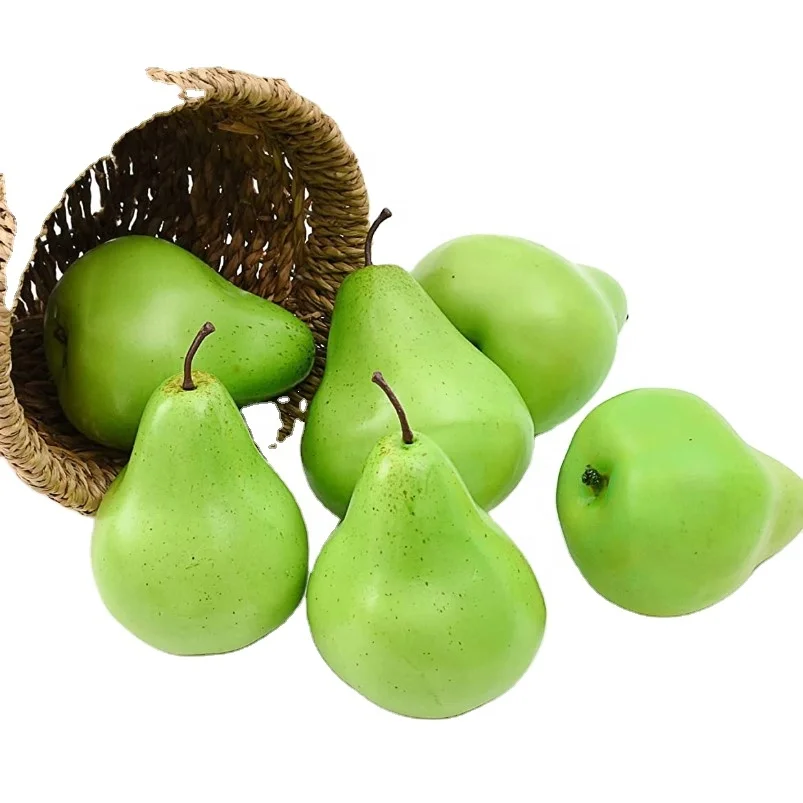 wholesale Artificial fruit sets cheap foam artificial fruit fake pear apple hot sale